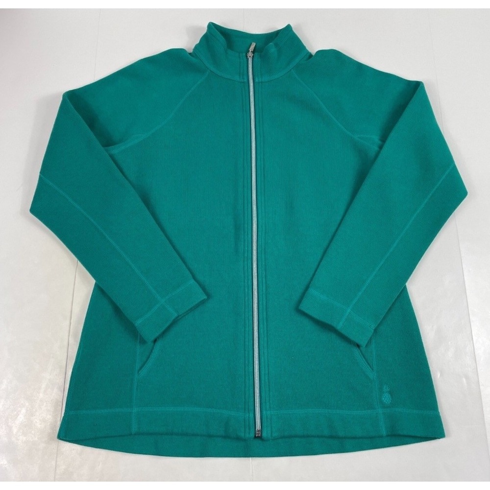 Tommy Bahama Jacket Womens XS TP‎ Green Full Zip Lined Golfing Hiking Outdoors